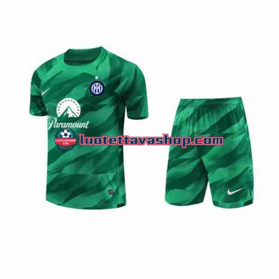 Lapset Inter Milan Maalivahdin 2023-2024 Lyhythihainen Fanipaita ,Vieras