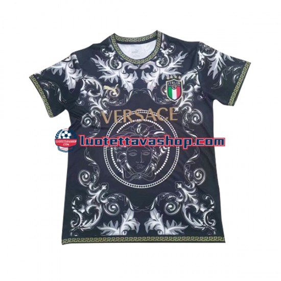 Miehet Italia Versace 2023-2024 Musta Lyhythihainen Fanipaita