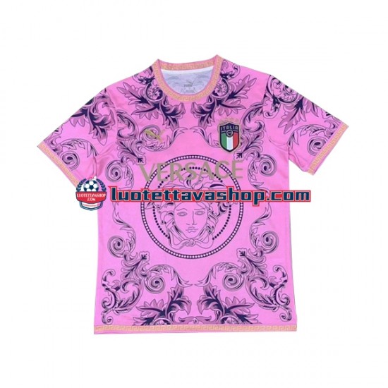 Miehet Italia Versace 2023-2024 Vaaleanpunainen Lyhythihainen Fanipaita