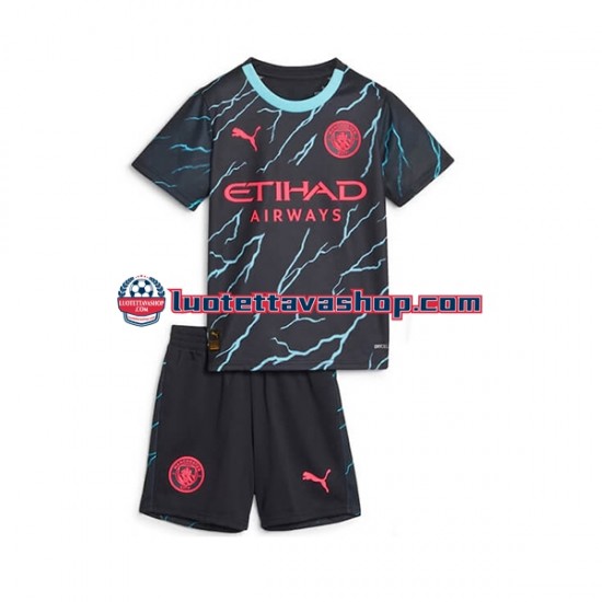 Lapset Manchester City 2023-2024 Lyhythihainen Fanipaita ,Kolmas