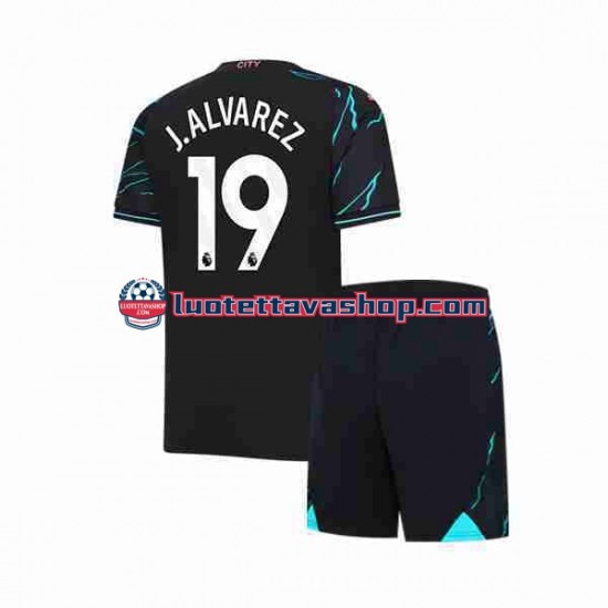 Lapset Manchester City Julian Alvarez 19 2023-2024 Lyhythihainen Fanipaita ,Kolmas