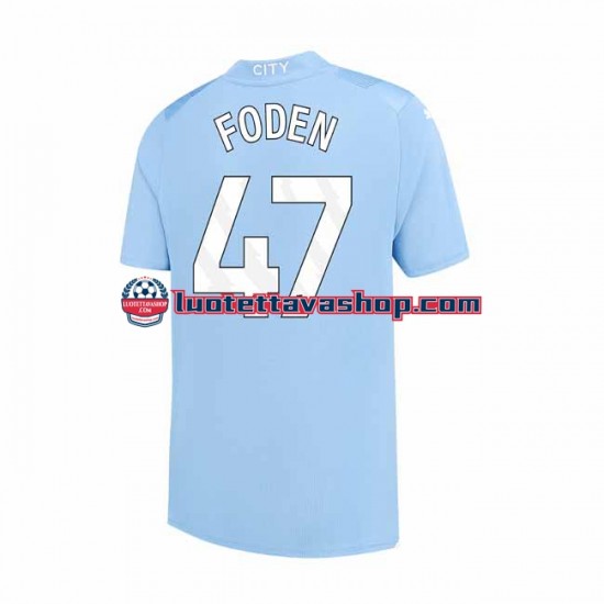 Miehet Manchester City Phil Foden 47 2023-2024 Lyhythihainen Fanipaita ,Koti