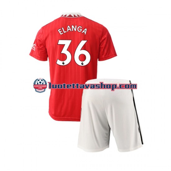 Lapset Manchester United Elanga 36 2022-2023 Lyhythihainen Fanipaita ,Koti