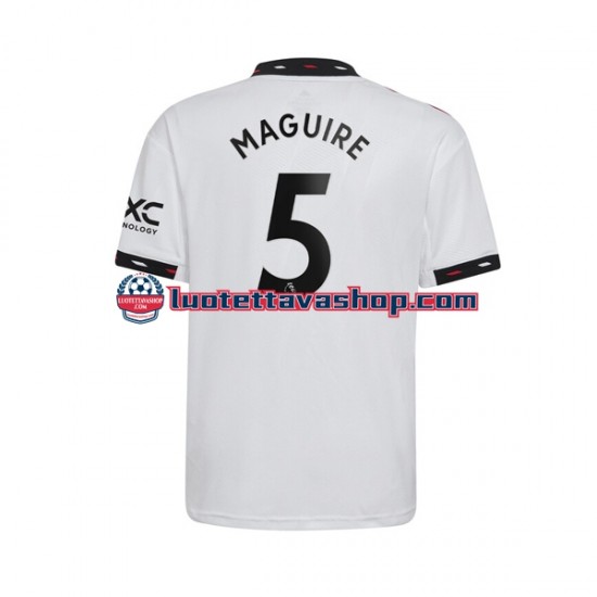 Miehet Manchester United Harry Maguire 5 2022-2023 Lyhythihainen Fanipaita ,Vieras