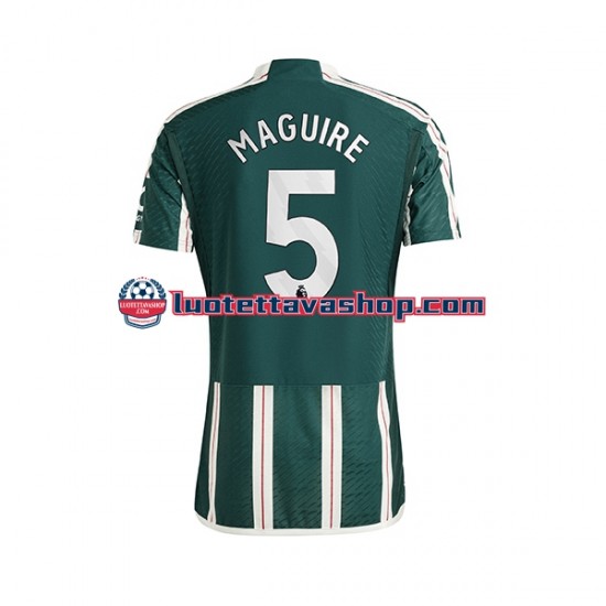 Miehet Manchester United Harry Maguire 5 2023-2024 Lyhythihainen Fanipaita ,Vieras