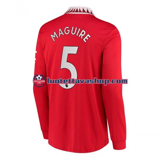 Miehet Manchester United Harry Maguire 5 2022-2023 Pitkähihainen Fanipaita ,Koti