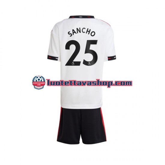 Lapset Manchester United Jadon Sancho 25 2022-2023 Lyhythihainen Fanipaita ,Vieras
