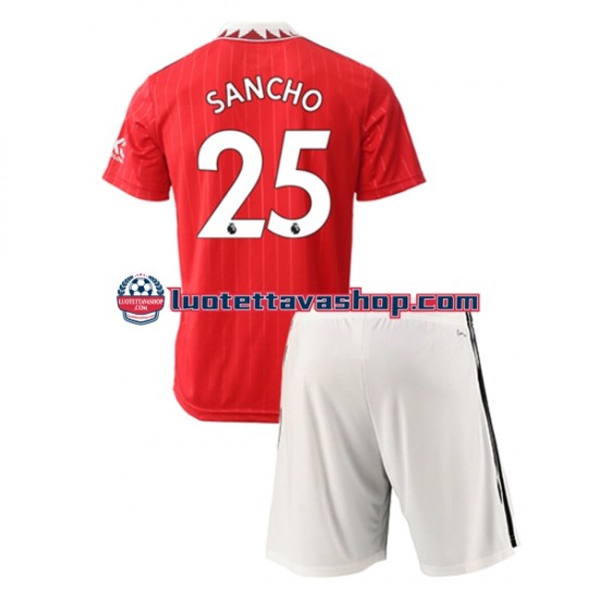 Lapset Manchester United Jadon Sancho 25 2022-2023 Lyhythihainen Fanipaita ,Koti
