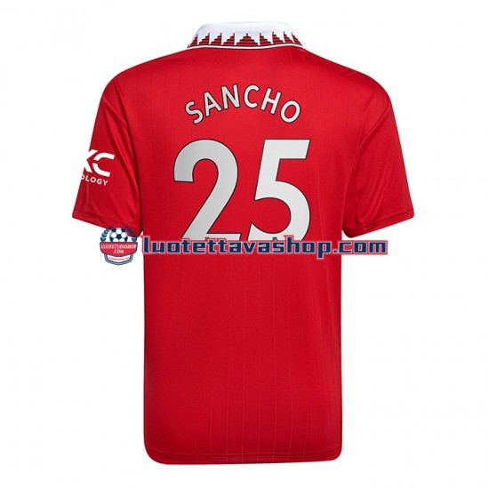 Miehet Manchester United Jadon Sancho 25 2022-2023 Lyhythihainen Fanipaita ,Koti