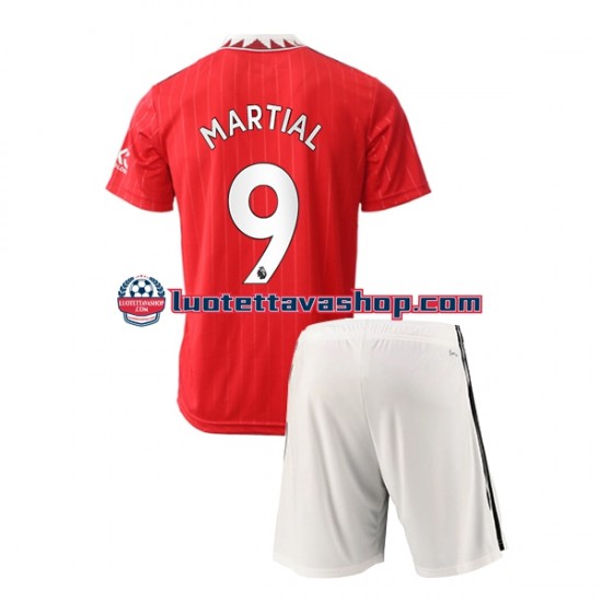 Lapset Manchester United Martial 9 2022-2023 Lyhythihainen Fanipaita ,Koti