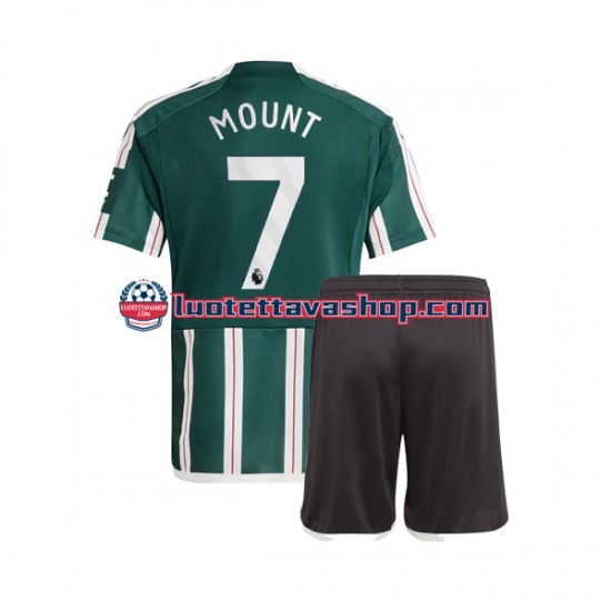 Lapset Manchester United Mason Mount 7 2023-2024 Lyhythihainen Fanipaita ,Vieras