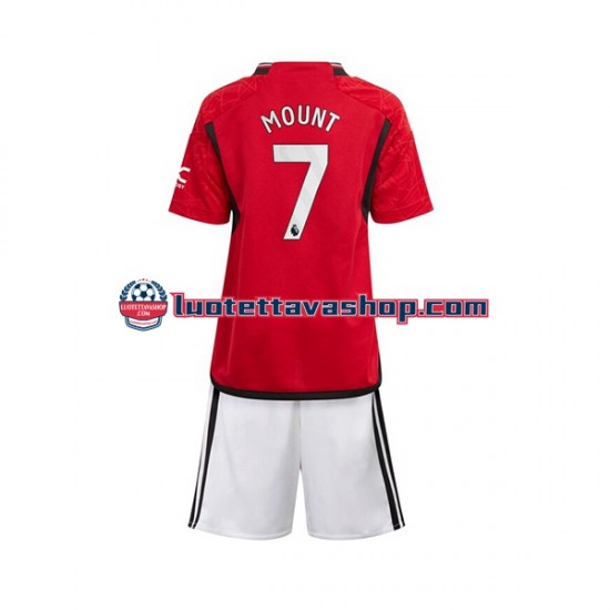 Lapset Manchester United Mount 7 2023-2024 Lyhythihainen Fanipaita ,Koti