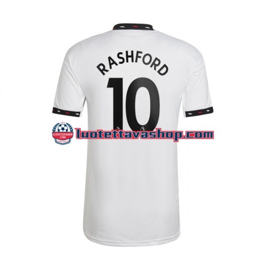 Miehet Manchester United Rashford 10 2022-2023 Lyhythihainen Fanipaita ,Vieras