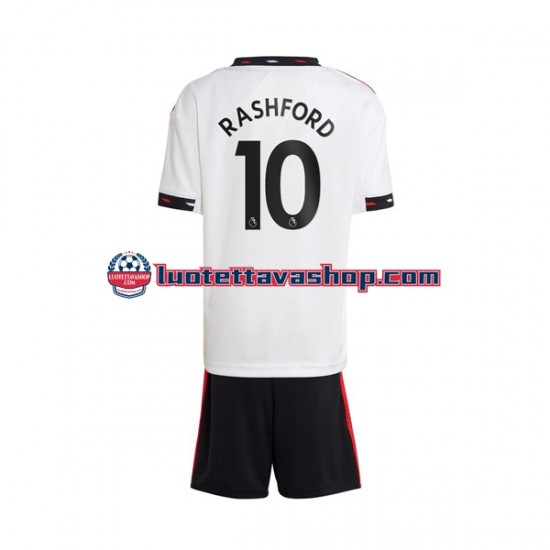 Lapset Manchester United Rashford 10 2022-2023 Lyhythihainen Fanipaita ,Vieras