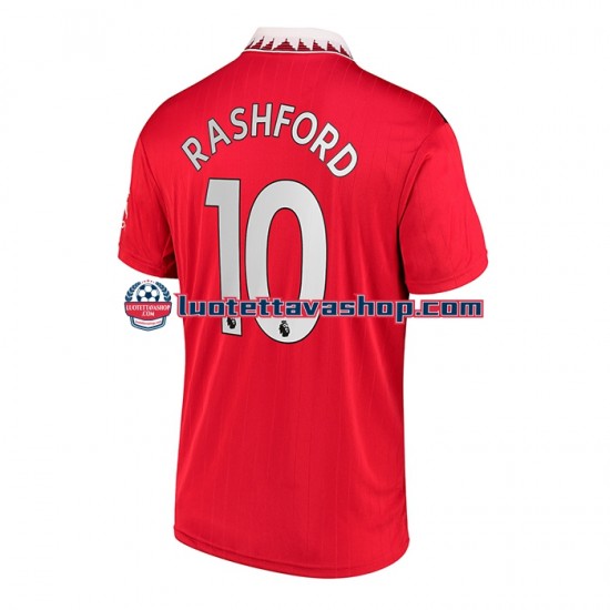 Miehet Manchester United Rashford 10 2022-2023 Lyhythihainen Fanipaita ,Koti
