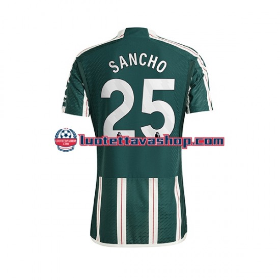 Miehet Manchester United Sancho 25 2023-2024 Lyhythihainen Fanipaita ,Vieras