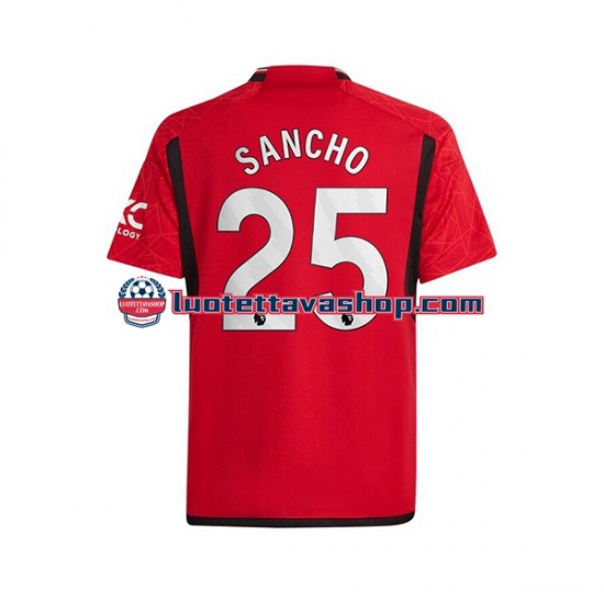 Miehet Manchester United Sancho 25 2023-2024 Lyhythihainen Fanipaita ,Koti