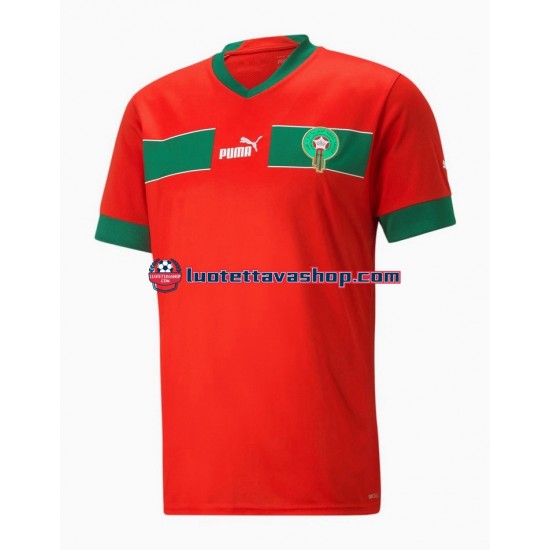 Miehet Marokko World Cup 2022 Lyhythihainen Fanipaita ,Koti
