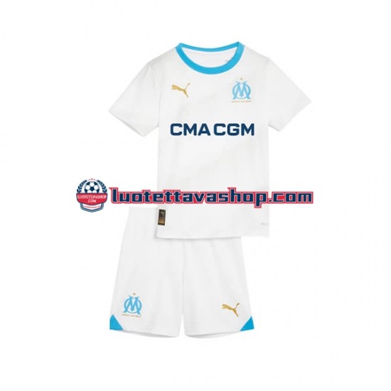 Lapset Olympique de Marseille 2023-2024 Lyhythihainen Fanipaita ,Koti