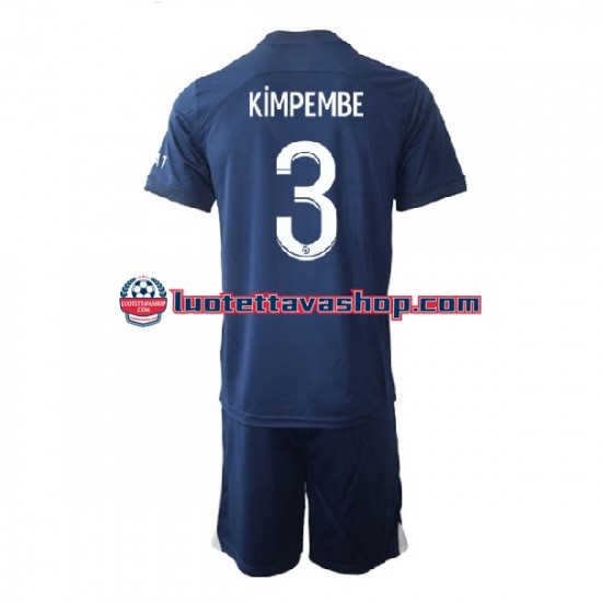 Lapset Paris Saint-Germain Kimpembe 3 2022-2023 Lyhythihainen Fanipaita ,Koti