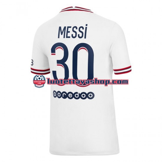 Miehet Paris Saint-Germain Lionel Messi 30 2021-2022 Lyhythihainen Fanipaita ,Neljäs