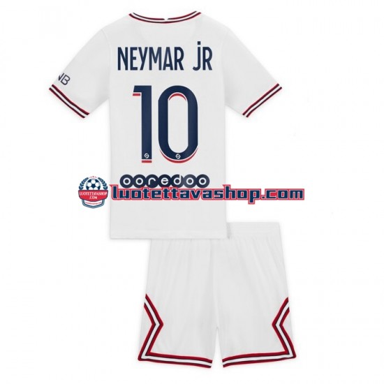Lapset Paris Saint-Germain Neymar Jr 10 2021-2022 Lyhythihainen Fanipaita ,Neljäs
