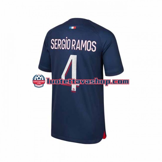 Miehet Paris Saint-Germain Sergio Ramos 4 2023-2024 Lyhythihainen Fanipaita ,Koti