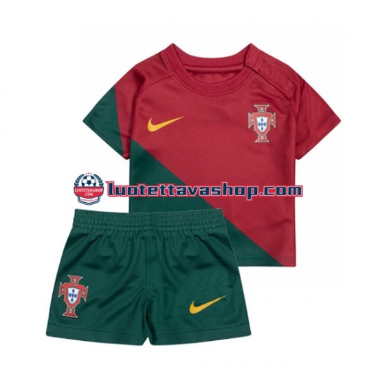 Lapset Portugali World Cup 2022 Lyhythihainen Fanipaita ,Koti
