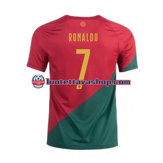 Miehet Portugali Ronaldo 7 World Cup 2022 Lyhythihainen Fanipaita ,Koti