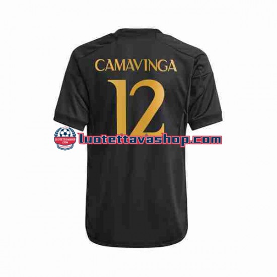 Miehet Real Madrid Eduardo Camavinga 12 2023-2024 Lyhythihainen Fanipaita ,Kolmas