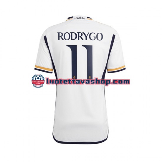 Miehet Real Madrid Rodrygo Goes 11 2023-2024 Lyhythihainen Fanipaita ,Koti