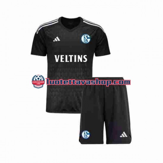 Lapset Schalke 04 Maalivahdin 2023-2024 Lyhythihainen Fanipaita ,Vieras