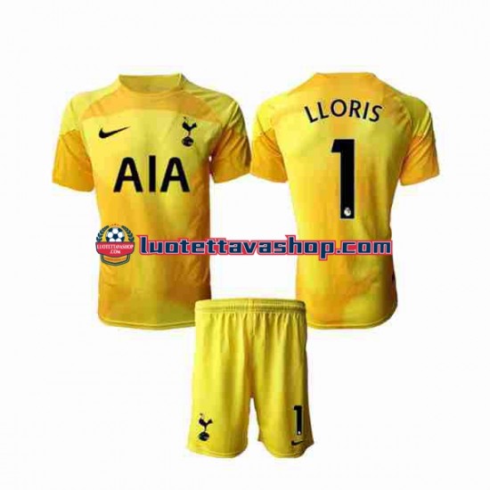 Lapset Tottenham Hotspur Maalivahdin Hugo Lloris 1 2022-2023 Lyhythihainen Fanipaita ,Koti