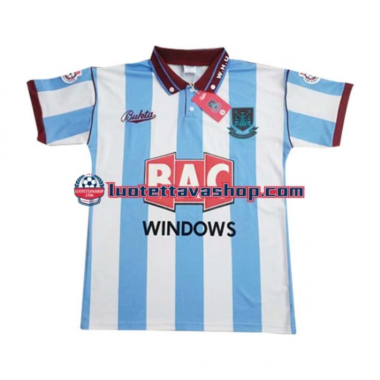 Miehet West Ham United Retro 1991-1992 Lyhythihainen Fanipaita ,Vieras