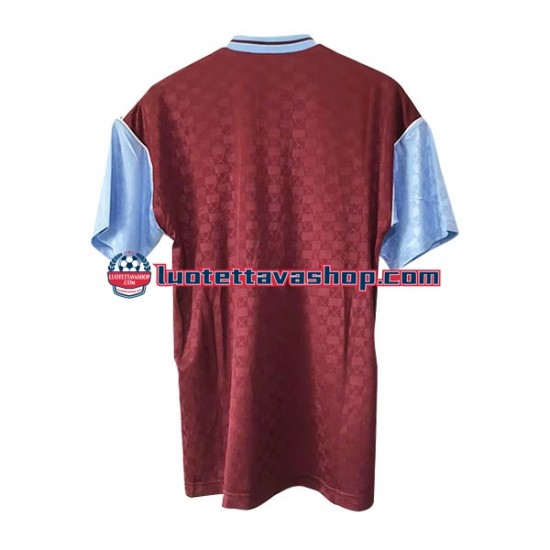 Miehet West Ham United Retro 1989-1990 Lyhythihainen Fanipaita ,Koti