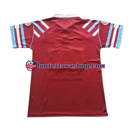 Miehet West Ham United Retro 1991-1992 Lyhythihainen Fanipaita ,Koti