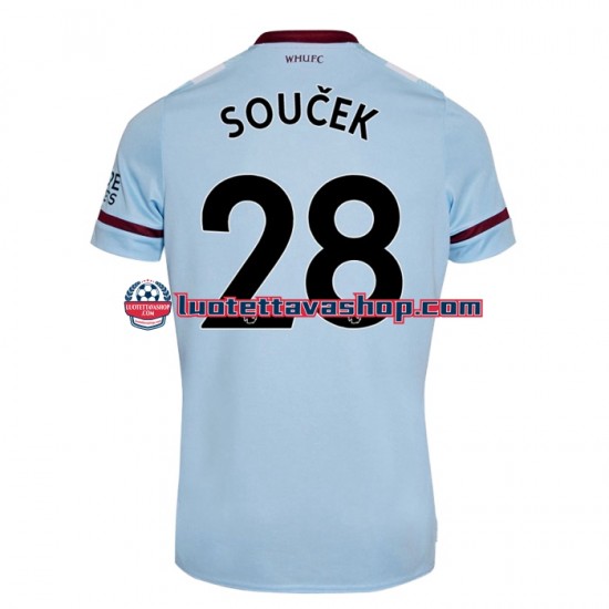 Miehet West Ham United Tomas Soucek 28 2021-2022 Lyhythihainen Fanipaita ,Vieras