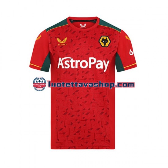 Miehet Wolverhampton Wanderers 2023-2024 Lyhythihainen Fanipaita ,Vieras