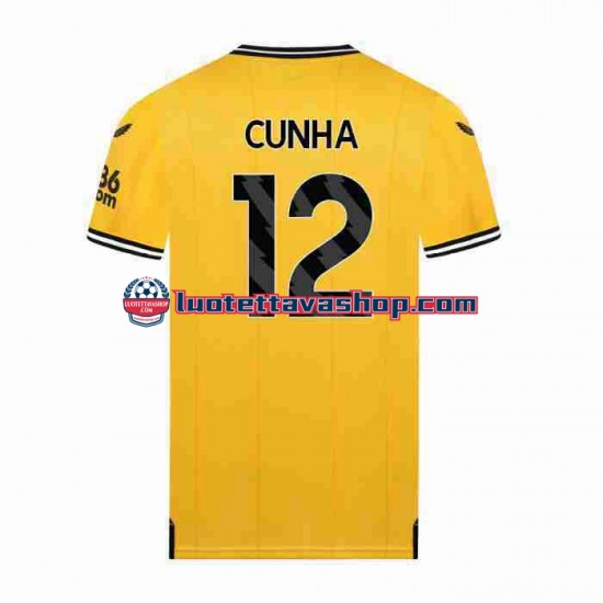 Miehet Wolverhampton Wanderers CUNHA 12 2023-2024 Lyhythihainen Fanipaita ,Koti