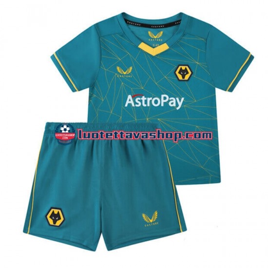 Lapset Wolverhampton Wanderers 2022-2023 Lyhythihainen Fanipaita ,Vieras