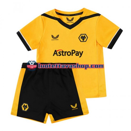 Lapset Wolverhampton Wanderers 2022-2023 Lyhythihainen Fanipaita ,Koti