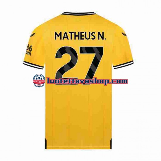 Miehet Wolverhampton Wanderers Matheus Nunes 27 2023-2024 Lyhythihainen Fanipaita ,Koti