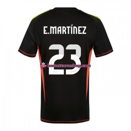 Miehet Argentiina Maalivahdin Emiliano Martinez 23 Copa America 2024 Musta Lyhythihainen Fanipaita ,Koti