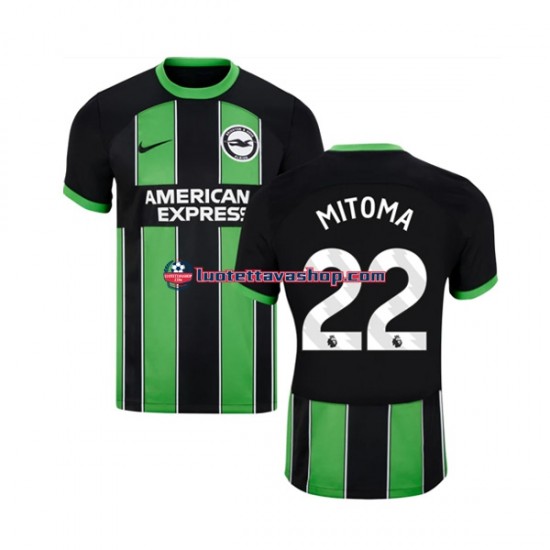 Miehet Brighton Hove Albion Mitoma 22 2023-2024 Lyhythihainen Fanipaita ,Vieras