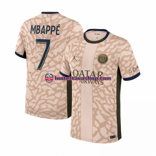 Miehet Paris Saint-Germain Kylian Mbappe 7 2023-2024 Lyhythihainen Fanipaita ,Neljäs