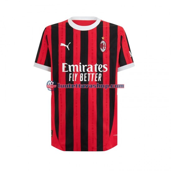 Miehet AC Milan 2024-2025 Lyhythihainen Fanipaita ,Koti