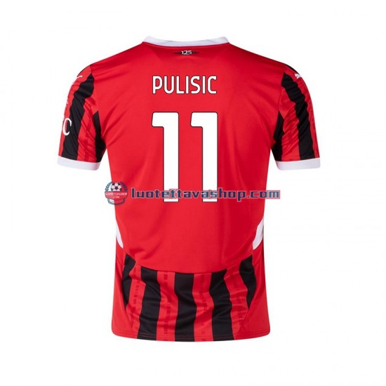 Miehet AC Milan Pulisic 11 2024-2025 Lyhythihainen Fanipaita ,Koti