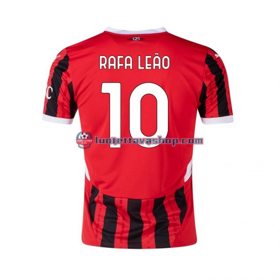 Miehet AC Milan RAFA LEAO 10 2024-2025 Lyhythihainen Fanipaita ,Koti