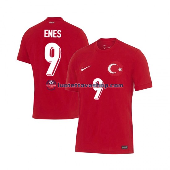 Miehet Turkki Enes Unal 9 Euro 2024 Lyhythihainen Fanipaita ,Vieras