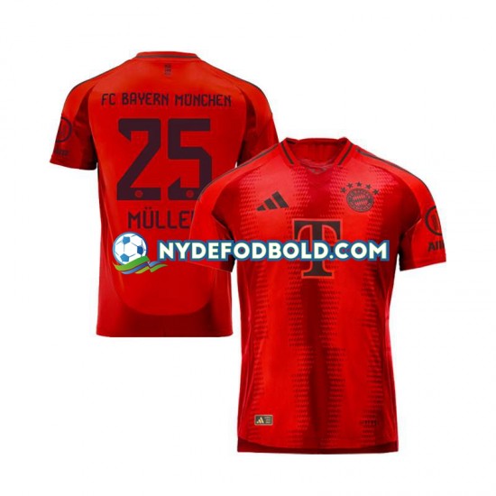Miehet FC Bayern München Thomas Muller 25 2024-2025 Punainen Lyhythihainen Fanipaita ,Koti